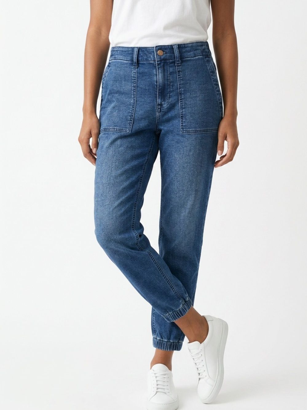 J. CREW | Blue High-Rise Jogger Jeans Women’s Size 28 Petite